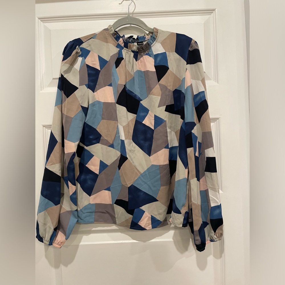 SHEIN- Geometrical Blouse- Size Large